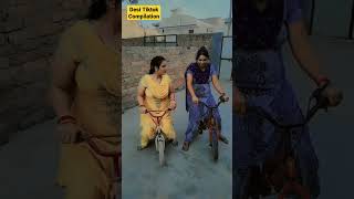 Two Hot Bhabhi Funny Tiktok Video Mast Auntie Funny Youtube Shorts Video