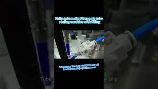 Toothpaste and cosmetics fully automatic ultrasonic tube sealing machine with filling #machine