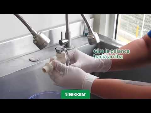 Mantenimiento equipos PIMAG PIWATER de NIKKEN: lavado y desinfección con Exmicror.
