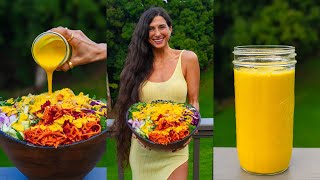 What I Ate for Dinner + Sweet Turmeric Dijon Dressing Recipe 🌱🍍 Delicious & Easy Raw Vegan Meal Prep by FullyRawKristina 29,371 views 1 month ago 12 minutes, 31 seconds