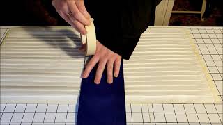 Using a pleating board to pleat trim