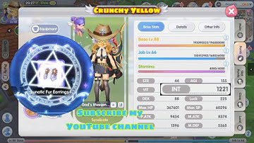 Slowly progression DPS Test | 1221 INT | Falcon Sniper | Chaos-Mastering | Ragnarok X: Next Gen