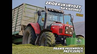 Zbiór kukurydzy na kiszonkę 2026 🌽FH Tomax w akcji!! Prawie przewrócił przyczepę 😲😲 screenshot 4
