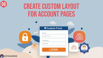 08 - Create Account Layout For Login & Registration Pages