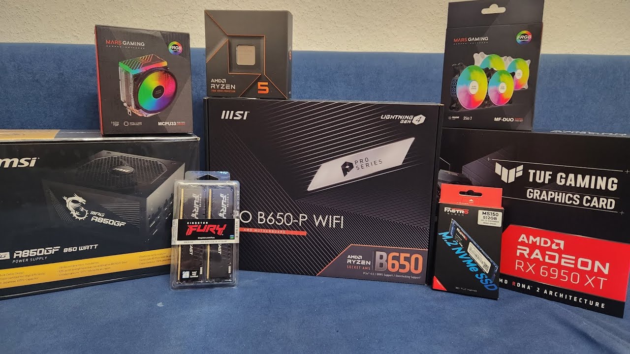 Ryzen 7600X and Msi Pro B650-p wifi unboxing and gaming - YouTube