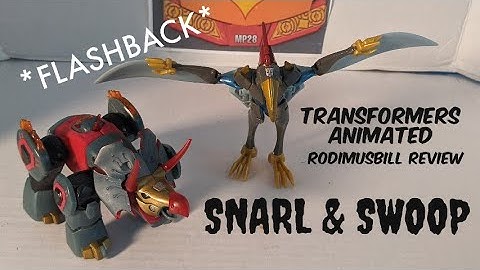 *Rodimusbill Flashback Review* Transformers Animated SNARL (not Slag) & SWOOP Dinobot Figures