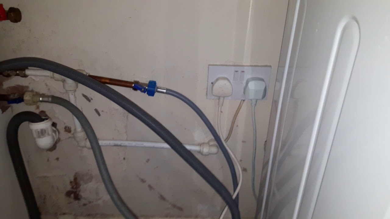 Plumbing of washer and dishwasher YouTube