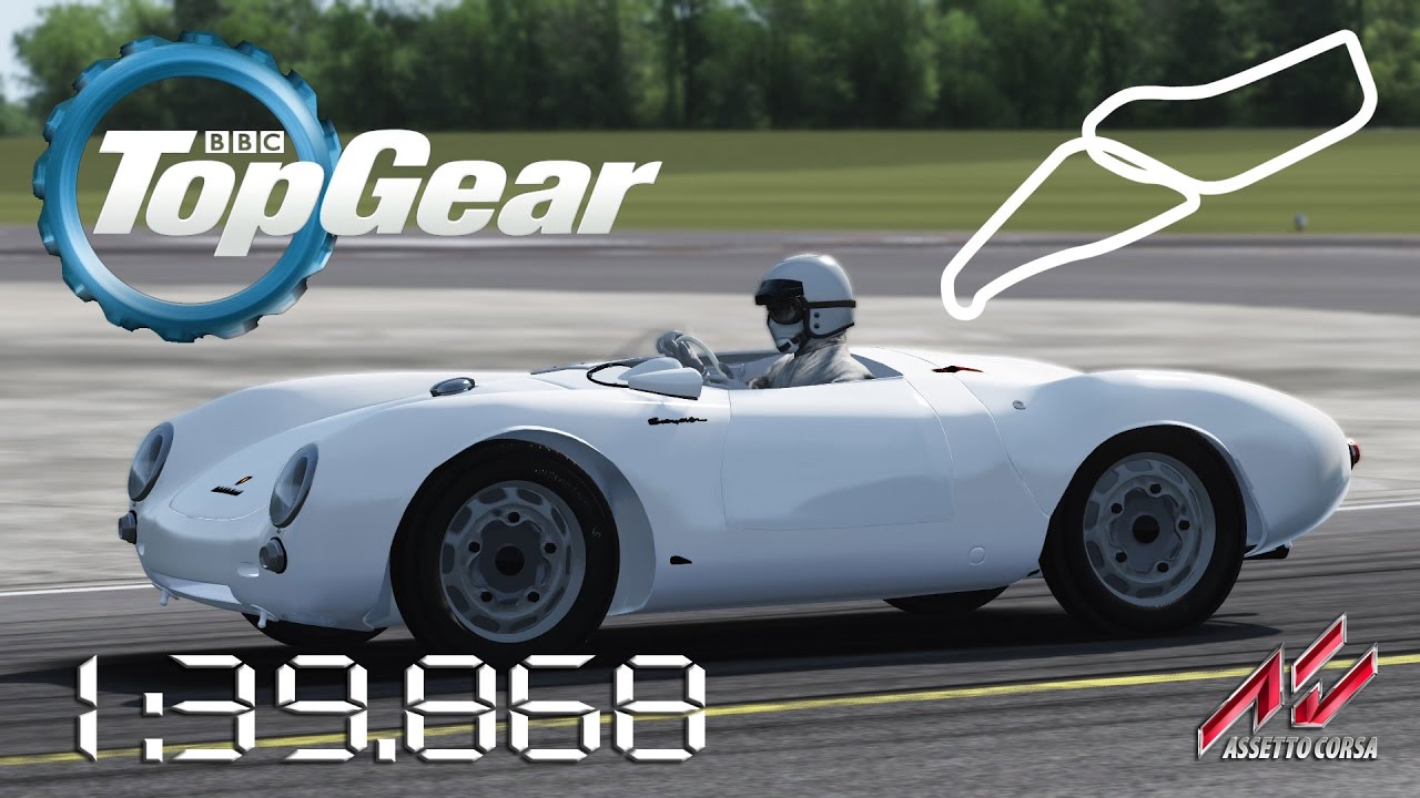 Assetto Corsa 1955 Porsche 550 RS Spyder Hillclimb Special Top Gear