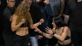 Miesha Tate vs. Julia Avila - Weigh-in Face-Off - (UFC Fight Night: Dariush vs. Tsarukyan) - /r/WMMA