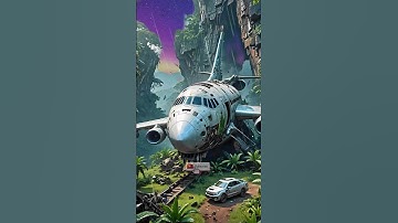 AI Nature Exploration | Travel Discovery Airplane #art #ytshorts