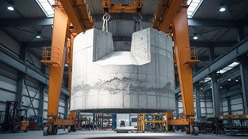 How Giant Pile Foundations Are Made: Inside a Next-Level Concrete Factory