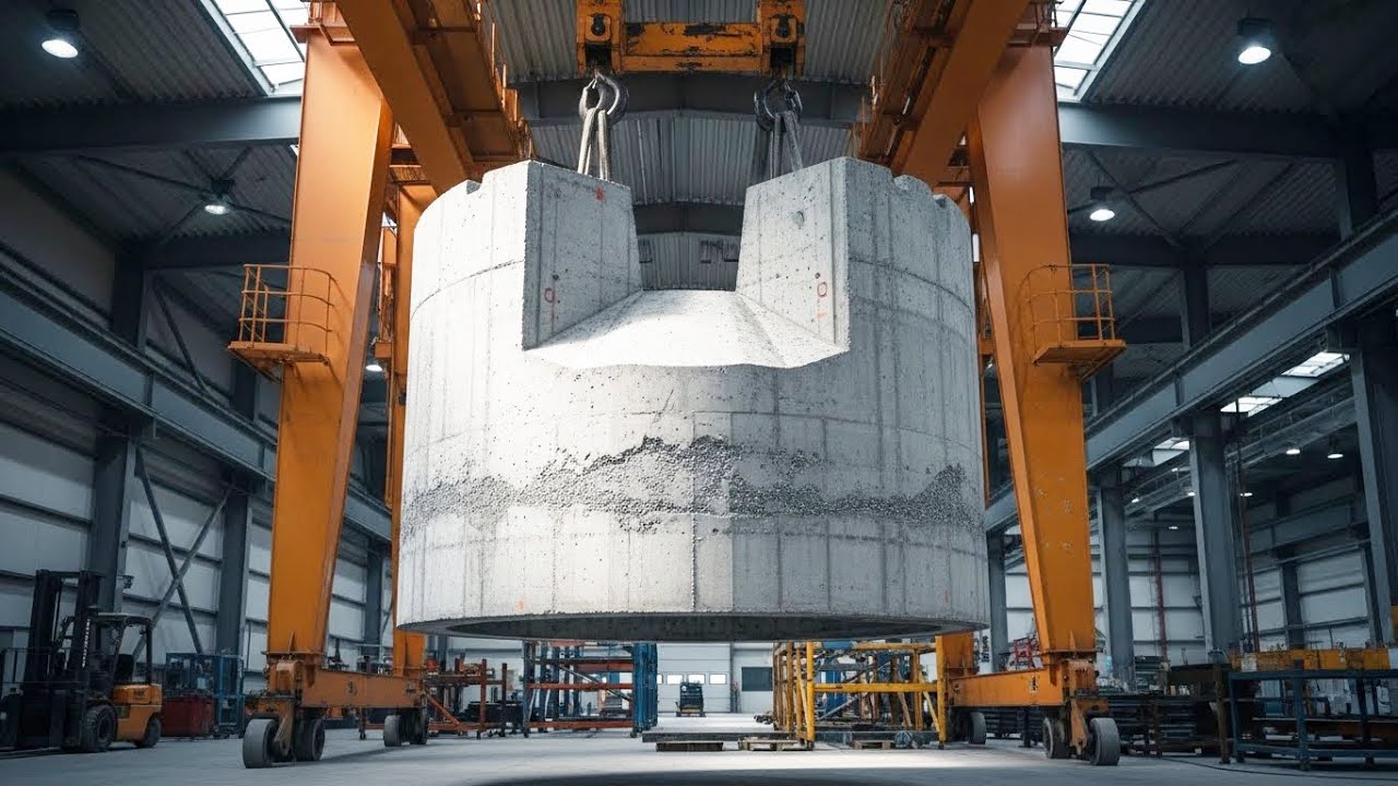 How Giant Pile Foundations Are Made: Inside a Next-Level Concrete Factory