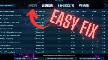 Not able to join official servers on Ark Survival Ascended FIX!!