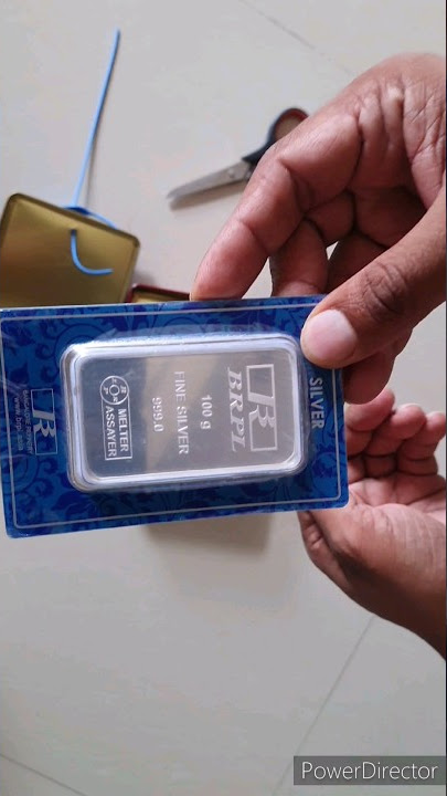 Unboxing BRPL pure Silver 999 bar from amazon #silver