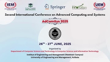 AdComSys 2025 (Second International Conference on Advanced Computing and Systems 2025)