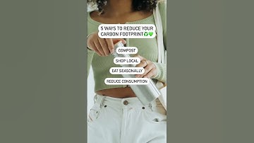 5 Ways To Reduce Your Carbon Footprint (Environment) #short