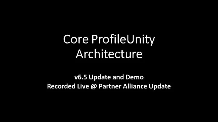 Jason Mattox ProfileUnity FlexApp FlexDisk Core Ar...