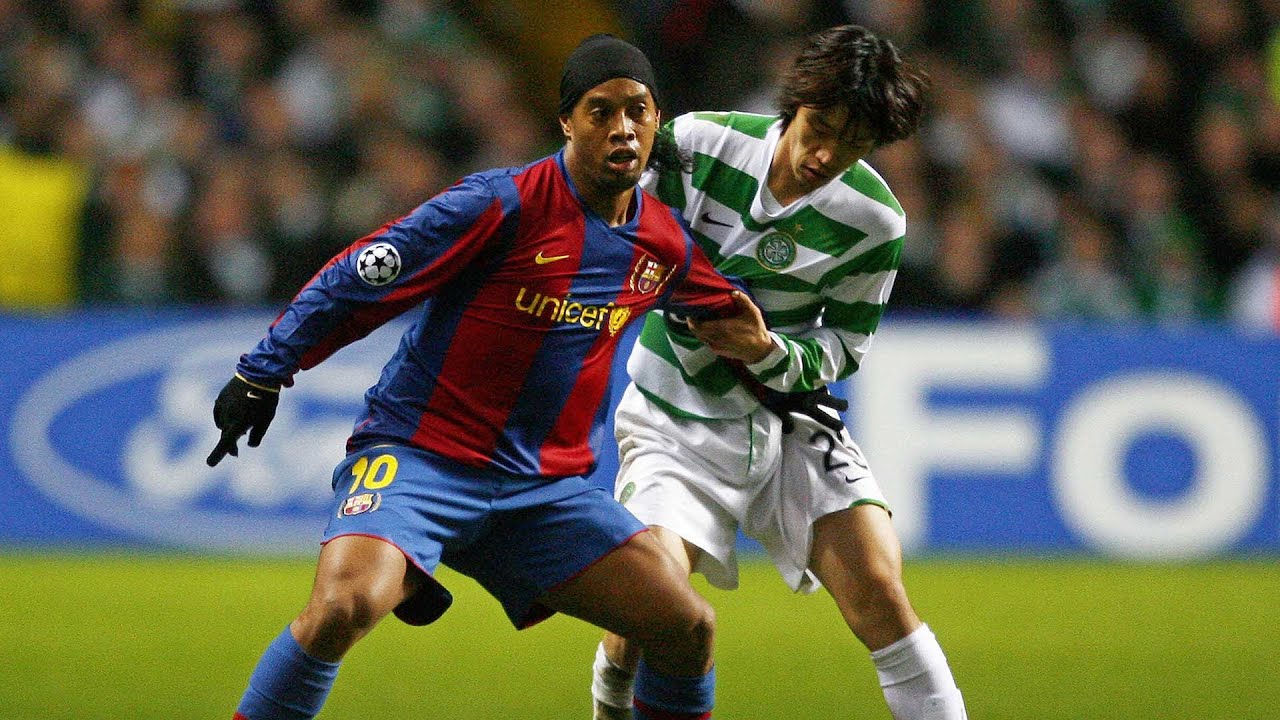 07 08 Cl セルティック Vs バルセロナ 中村俊輔 Vs メッシ イニエスタ ロナウジーニョ Celtic Vs Barcelona 07 08 Cl Highlights Youtube