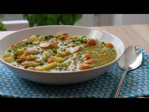 Video: Rezept Für Schnelle Erbsensuppe