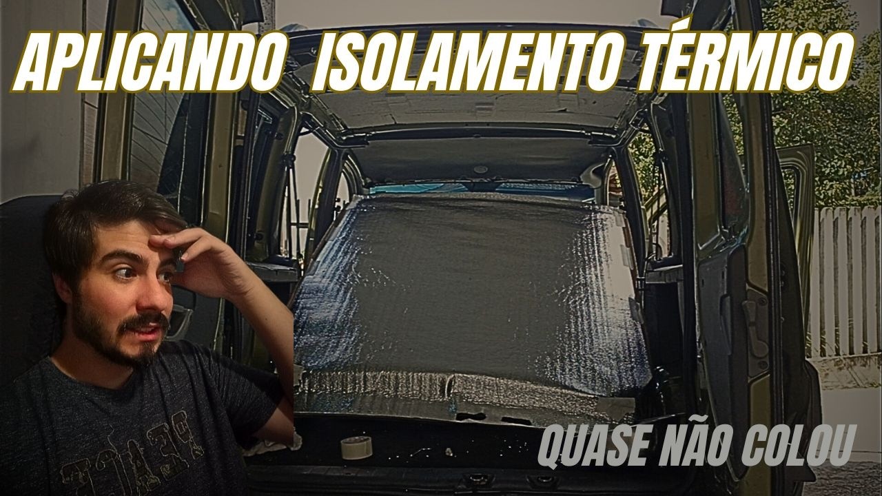 PROBLEMAS COM A INSTALAÇAO DO ISOLAMENTO TERMICO E TROCA DE COR DO TETO DA DOBLO MINI MOTORHOME