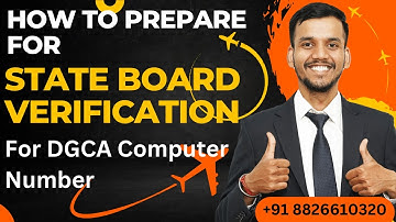 How To Apply for State Board Verification For Computer Number | Fly High