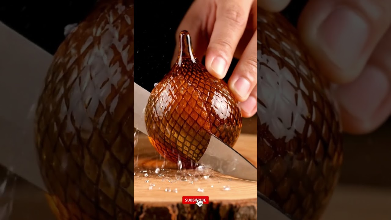 realistic glass salak (snake fruit) | shiny tropical asmr 🍬✨ 