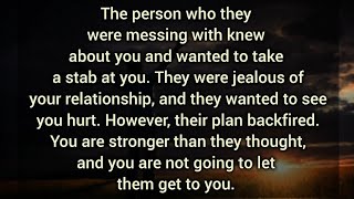 The person who they were messing with knew about you and wanted to take a stab at you. 💥🌀