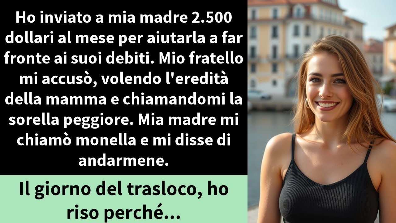 Era un pomeriggio come tanti, quando mia madre, con un sorriso compiaciuto, mi disse che mia sorella e suo marito erano d'accordo: era ora che me ne andassi. Dopo anni passati a pagare l'affitto,...