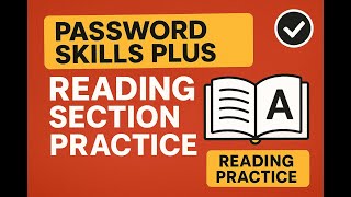 Password Skills Plus Reading Section 1 | Practice Examples with Timer | Sheraz Linguistic Solution