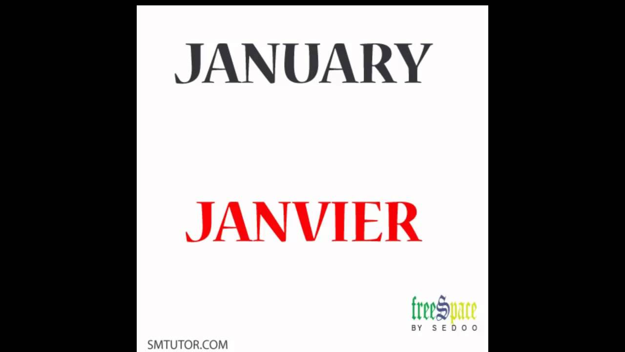 Months Of The Year In French French Pronunciation 101 YouTube