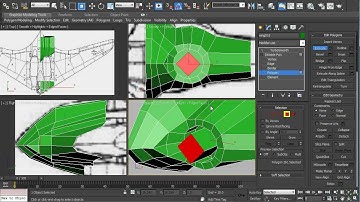 Poly Model a Flying Wing Jet Airplane in 3ds Max