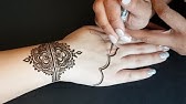 03 Comment Réaliser Un Modèle Simple Au Henné Naturel Youtube