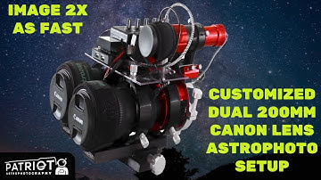 Dual 200mm Canon Lens Astrophotography Rig Overview