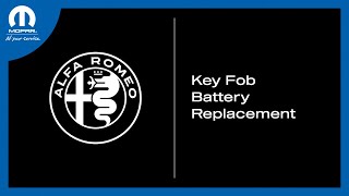 Key Fob Battery Replacement | How To | 2023 Alfa Romeo Stelvio Alfa Romeo Stelvio Key Fob Battery