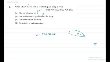 When a body moves with a constant speed along a circle[CBSE PMT 1994; Orissa PMT 2004]