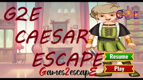 G2E Caesar Escape Walkthrough [Games2Escape]