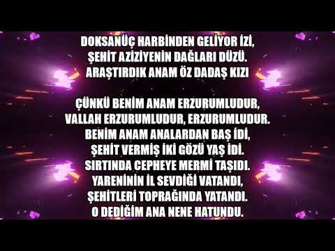 BENİM ANAM ERZURUMLUDUR-karaoke