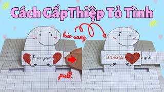 Cách Gấp Thiệp Tỏ Tình Bằng Giấy - U Mê Giấy