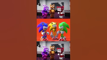Thumbnail of Sonic Baby Dancing vs FNAF 😱 #sonic