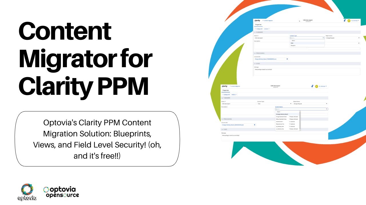 Clarity PPM: Content Migrator version 1.1