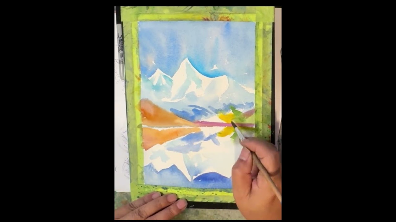 水彩 风景画 Watercolor Landscape 