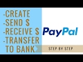 How To Set Up A Paypal Account | send, receive, and transfer money