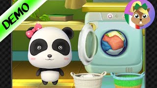 LAVAGGIO DIVERTENTE BABY PANDA app italiano | lavare, stendere e stirsre i vestiti  | apps screenshot 1
