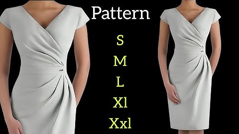 Draft a Draped Sheath Dress Pattern Like a Pro ✂️ | Easy Step-by-Step Tutorial
