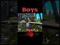 girls 🥰vs boys😈 in ff#freefire #trending #garenafreefire #shorts #video
