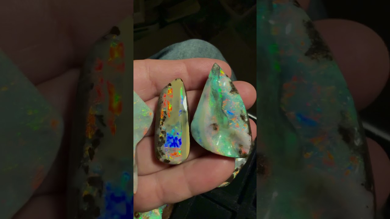 New Boulder gem Pendants… soon avaliable www.flashfire-opals.de