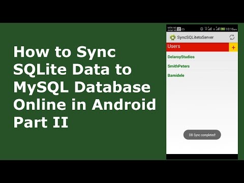 HOW TO SYNC SQLITE DATA TO MYSQL DATABASE ONLINE IN ANDROID PART II