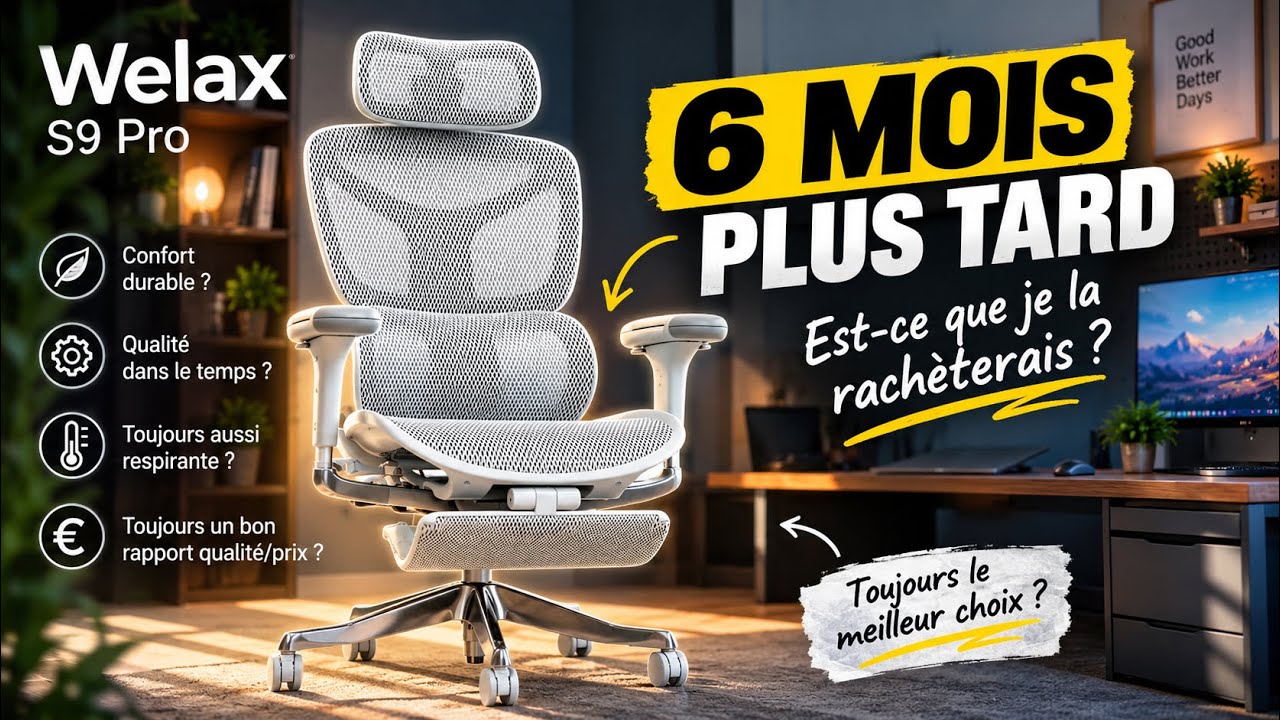 LA CHAISE ERGONOMIQUE ULTIME POUR CETTE RENTRÉE ?! MON AVIS APRÈS...