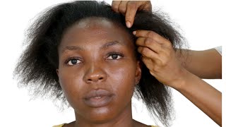 SHE WAS TRANSFORMED? HAIR AND MAKEUP TRANSFORMATION FOR | WOC  GLAM? MELANIN SKIN|  BLACK HAIR
