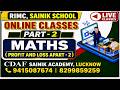 “ONLINE / OFFLIne  maths classes  for SAINIK SCHOOL / MILITARY SCHOOL / RIMC